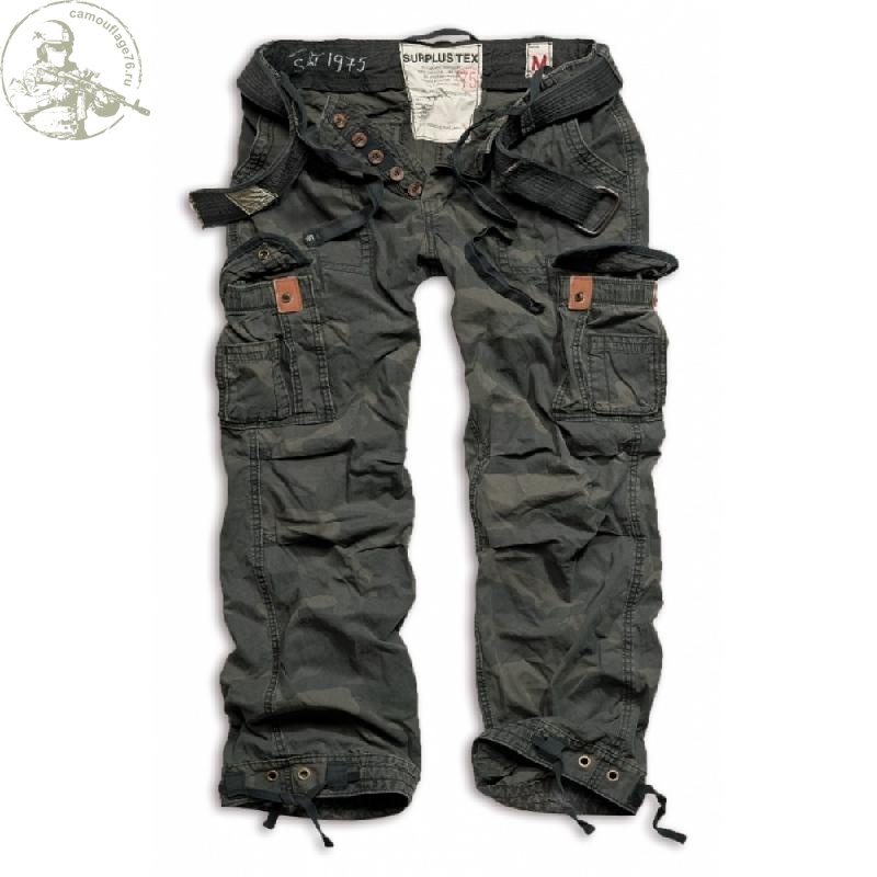 Брюки Surplus Premium Vintage Black Camo 53597.42 тактическая Камуфляж76
