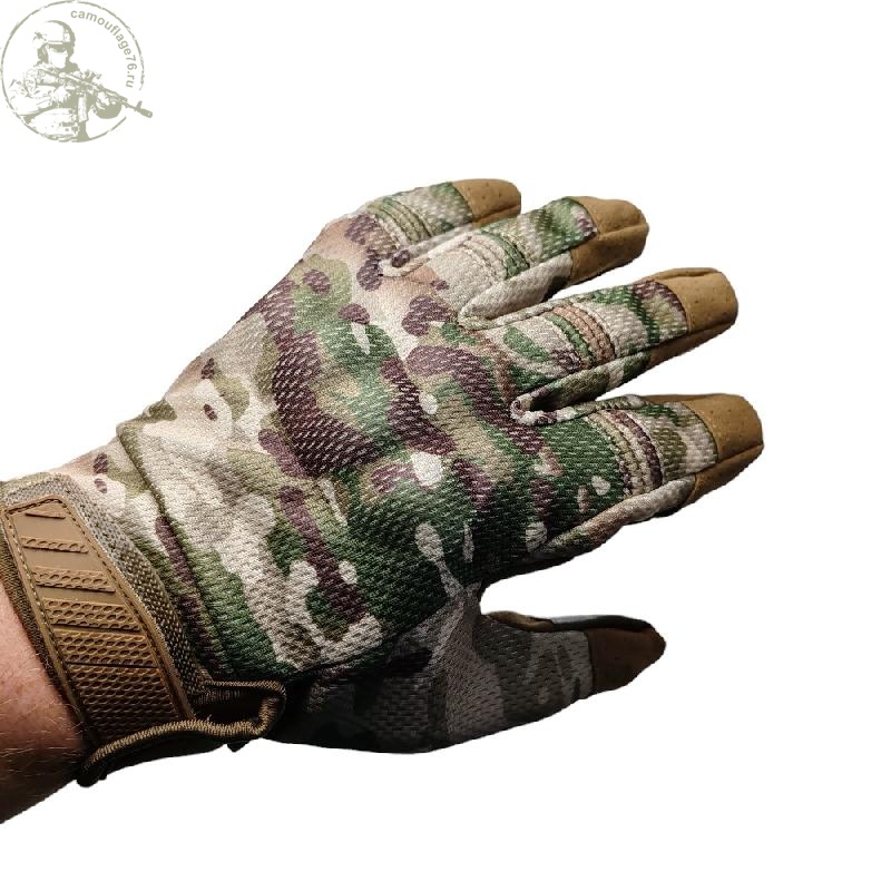 Перчатки тактические A9 Protection Multicam тактическая Камуфляж76